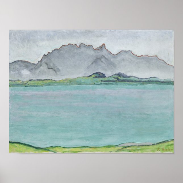 The Stockhorn Mountains and Lake Thun, 1911 Poster (Front)