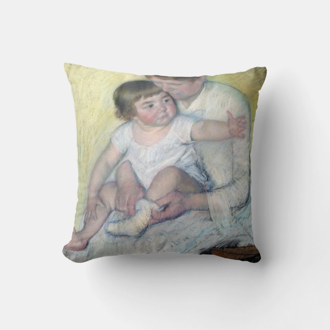 The Stocking, Mary Cassatt Cushion (Front)