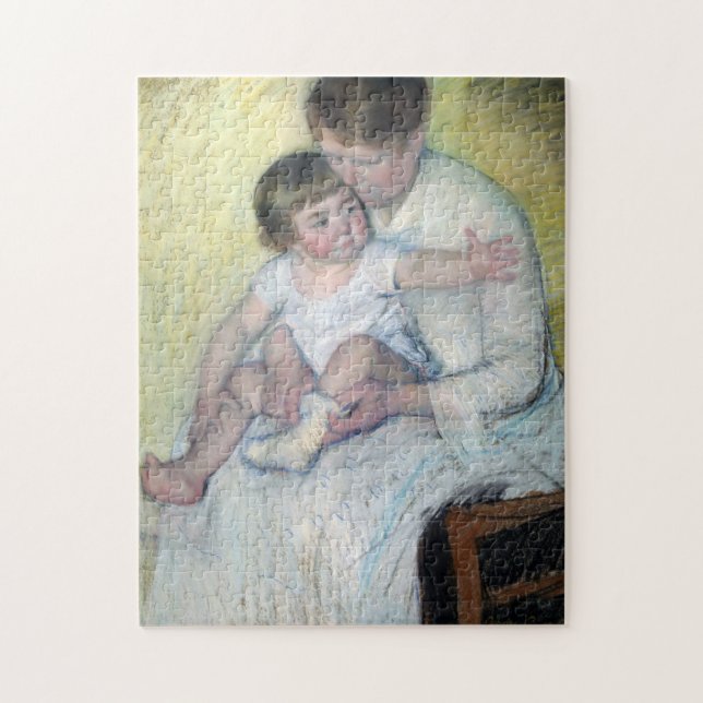 The Stocking, Mary Cassatt Jigsaw Puzzle (Vertical)