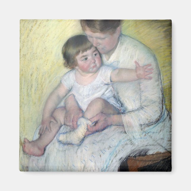 The Stocking, Mary Cassatt Magnet (Front)