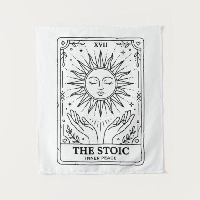 The Stoic Tarot Card Tapestry (Front)