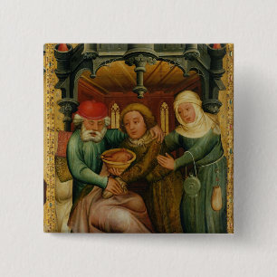 The Stolen Blessing from the High Altar 15 Cm Square Badge