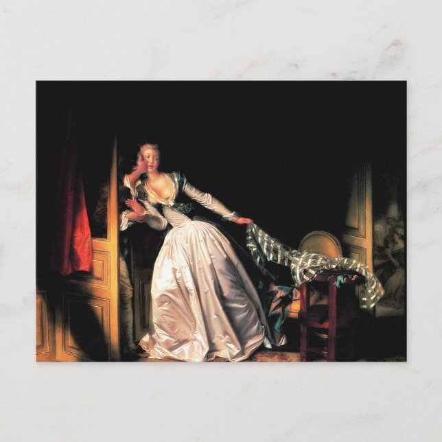 The Stolen Kiss by Jean-Honore Fragonard Postcard (Front)