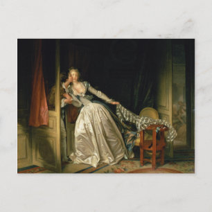 The Stolen Kiss by Jean-Honoré Fragonard Postcard