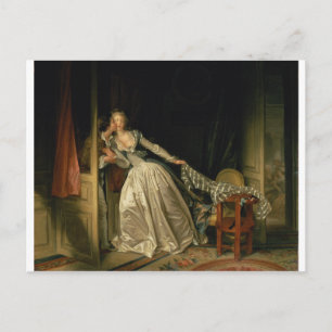 The Stolen Kiss by Jean-Honore Fragonard Postcard