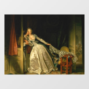 The Stolen Kiss Fragonard Window Cling
