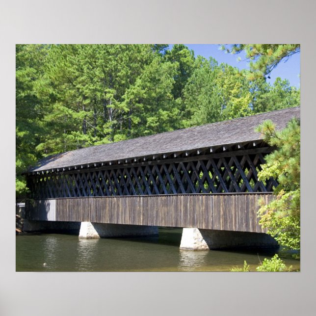 The Stone Mountain Covered Bridge at Stone Poster (Front)