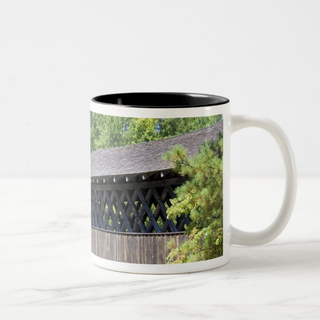 The Stone Mountain Covered Bridge at Stone Two-Tone Coffee Mug (Right)