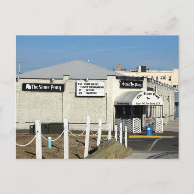 The Stone Pony, Asbury Park, NJ Postcard (Front)