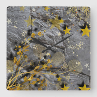 The Stone wall Square Wall Clock