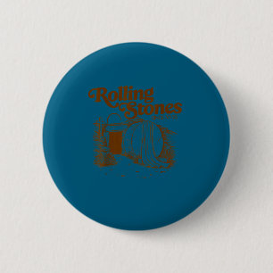 The stone was rolled away he alive retro christian 6 cm round badge