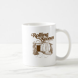 The Stone Was Rolled Away He Alive Retro Christian Coffee Mug