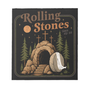 The Stone Was Rolled Away He Is Alive Easter Notepad