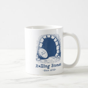 The Stone Was Rolled Away He Is Alive Retro Christ Coffee Mug