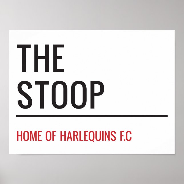 The Stoop Stadium Street Sign (Front)