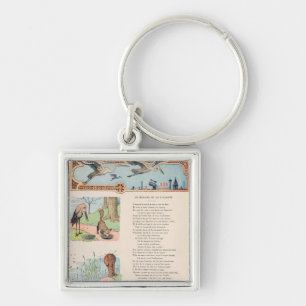 The Stork and the Fox from the Fables Key Ring