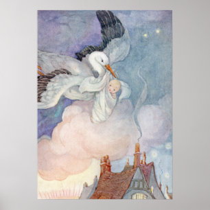 The Stork by Anne Anderson Poster