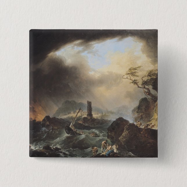 The Storm 15 Cm Square Badge (Front)