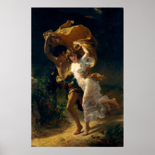 The Storm by Pierre Auguste Cot (1880) Poster