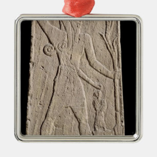 The storm-god Baal with a thunderbolt Metal Tree Decoration