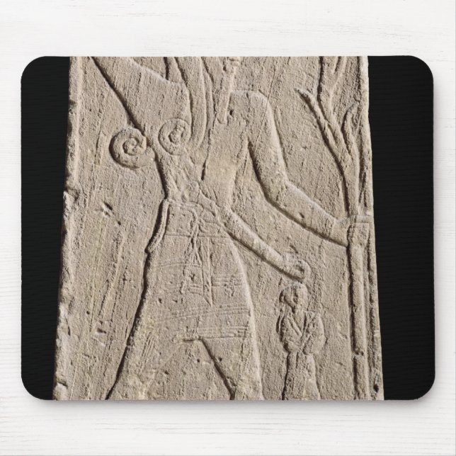 The storm-god Baal with a thunderbolt Mouse Mat (Front)