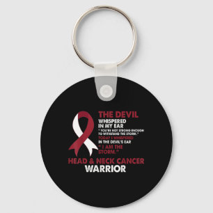 The Storm Head Neck Cancer Awareness Warrior Key Ring