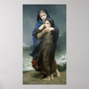 The Storm (L'Orage) by Bouguereau Poster