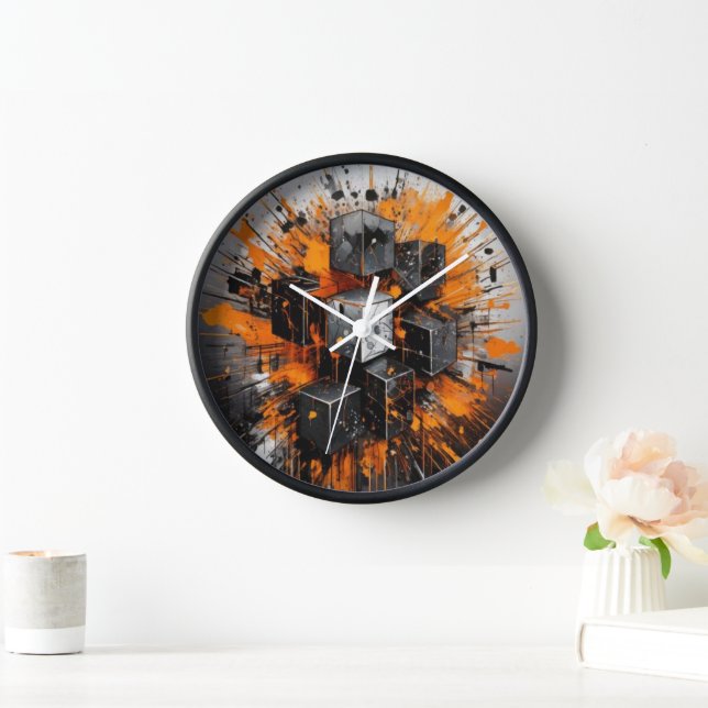 The storm of cubes clock (Home)