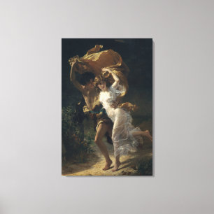 The Storm - Pierre-Auguste Cot Canvas Print