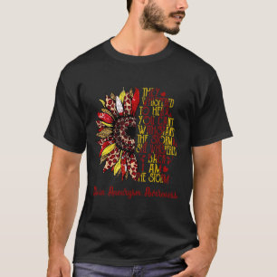 The Storm Sunflower Leopard Brain Aneurysm Warrior T-Shirt