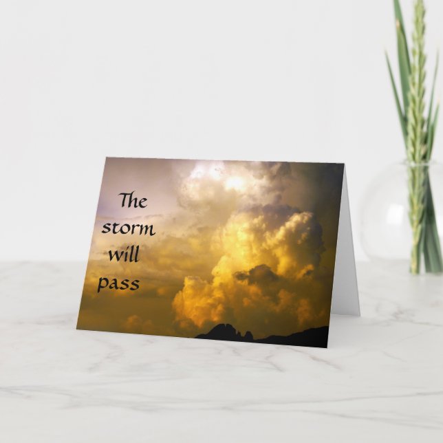 The Storm Will Pass Sympathy Card (Front)