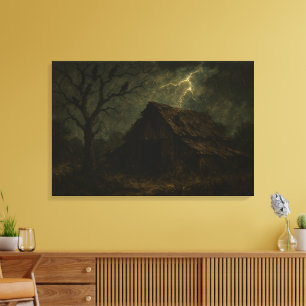 The Storm Within: Resilience in the Frontier  Canvas Print