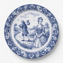 The Stormy Departure Paper Plate