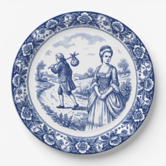 The Stormy Departure Paper Plate