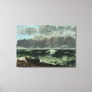 The Stormy Sea or, The Wave, 1870 Canvas Print