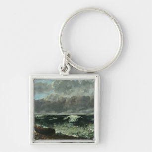 The Stormy Sea or, The Wave, 1870 Key Ring