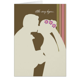 The story begins...wedding card