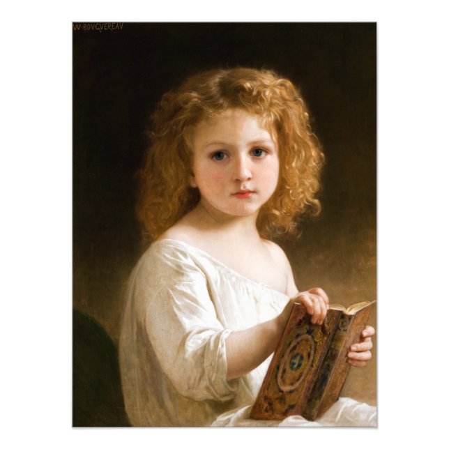 The Story Book by William-Adolphe Bouguereau Photo Print (Front)