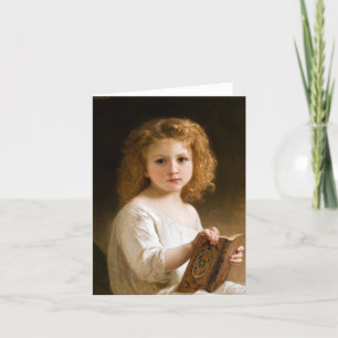 The Story Book by William-Adolphe Bouguereau Thank You Card