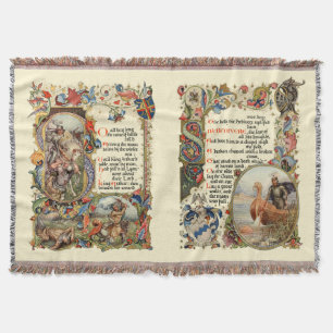 The Story Of King Arthur Rugs Throw Blanket