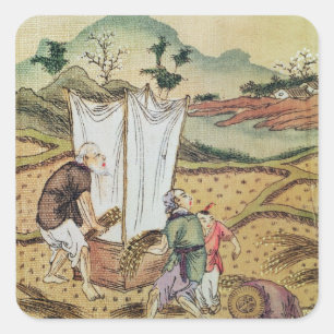 The Story of Rice Square Sticker