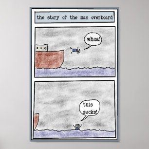 the story of the man overboard poster
