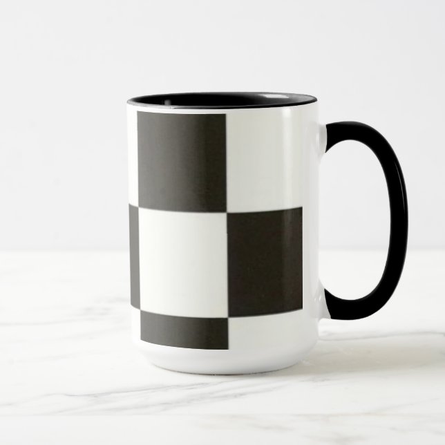 The story of the ring mug. black/white mug (Right)