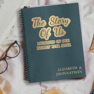 The Story of Us dark cyan Notebook