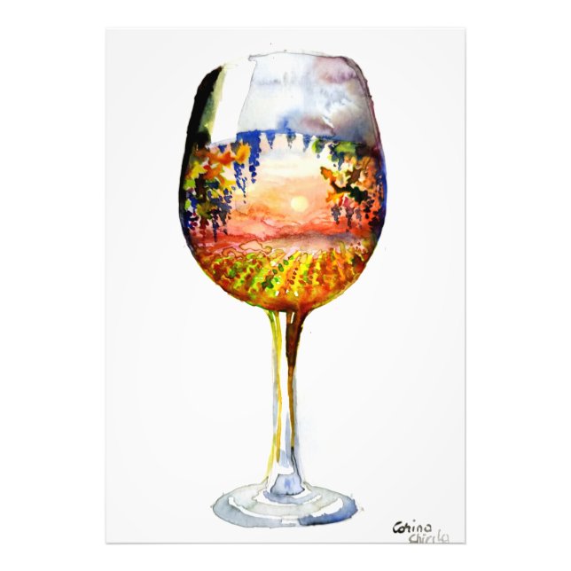The story of wine photo print (Front)