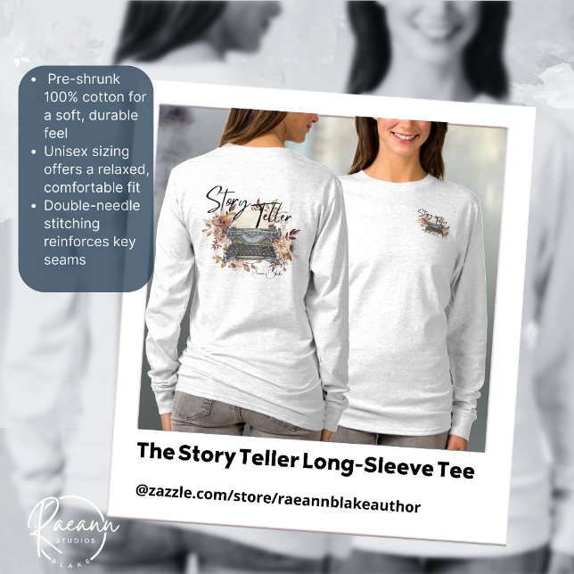The Story Teller Front & Back Print T-Shirt (Creator Uploaded)