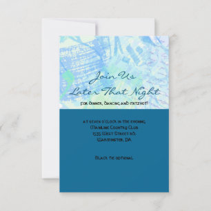 THE STORY WRITER Bar Bat Mitzvah Party Card
