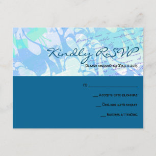 THE STORY WRITER Bar Bat Mitzvah Reply Card