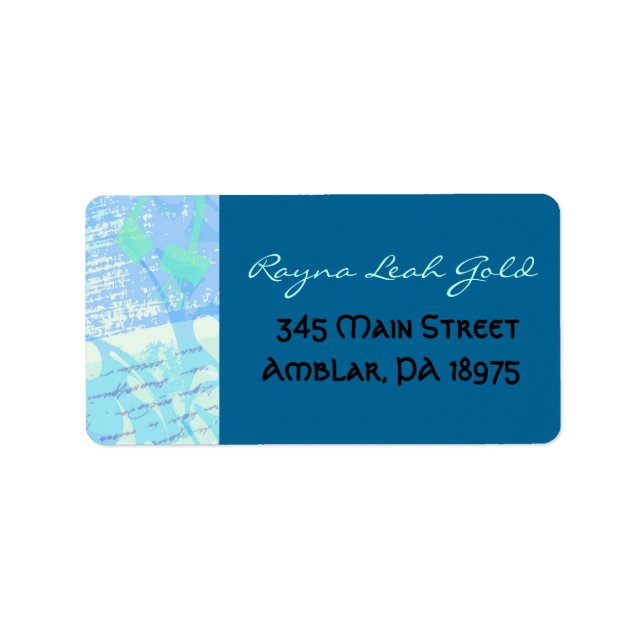 THE STORY WRITER Bat Mitzvah print your own lables Label (Front)