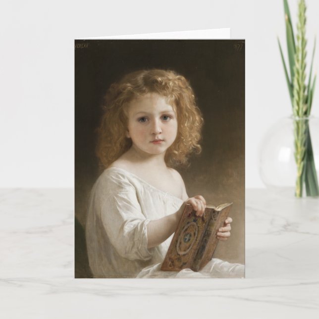The Storybook - William Bouguereau Card (Front)